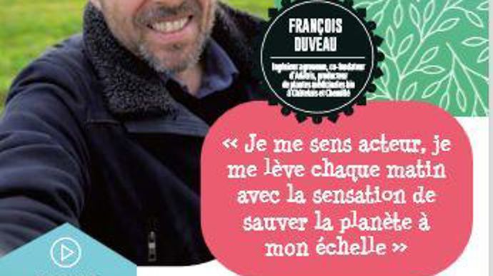 François Duveau, ingénieur agronome, cofondateur d’Adatris, producteur de plantes médicinales bio à Châtelais et Chenillé.